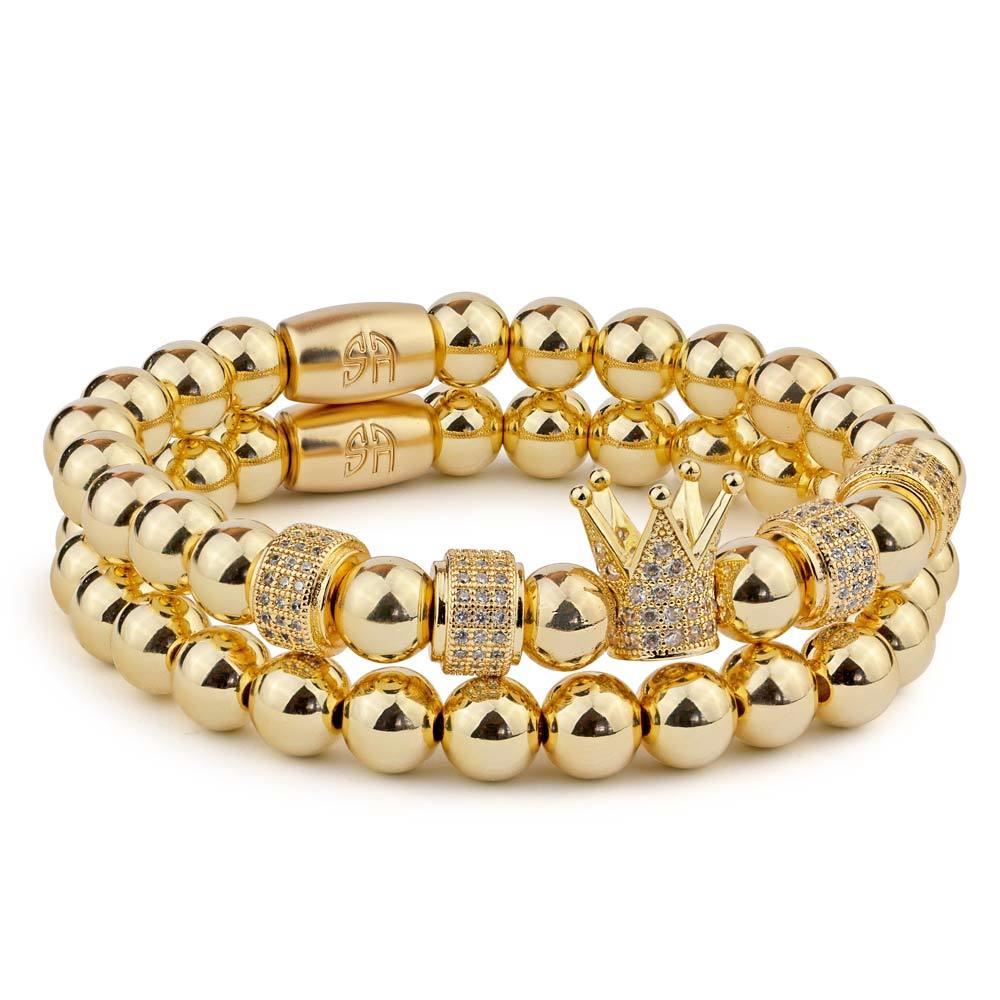 gold r bracelet