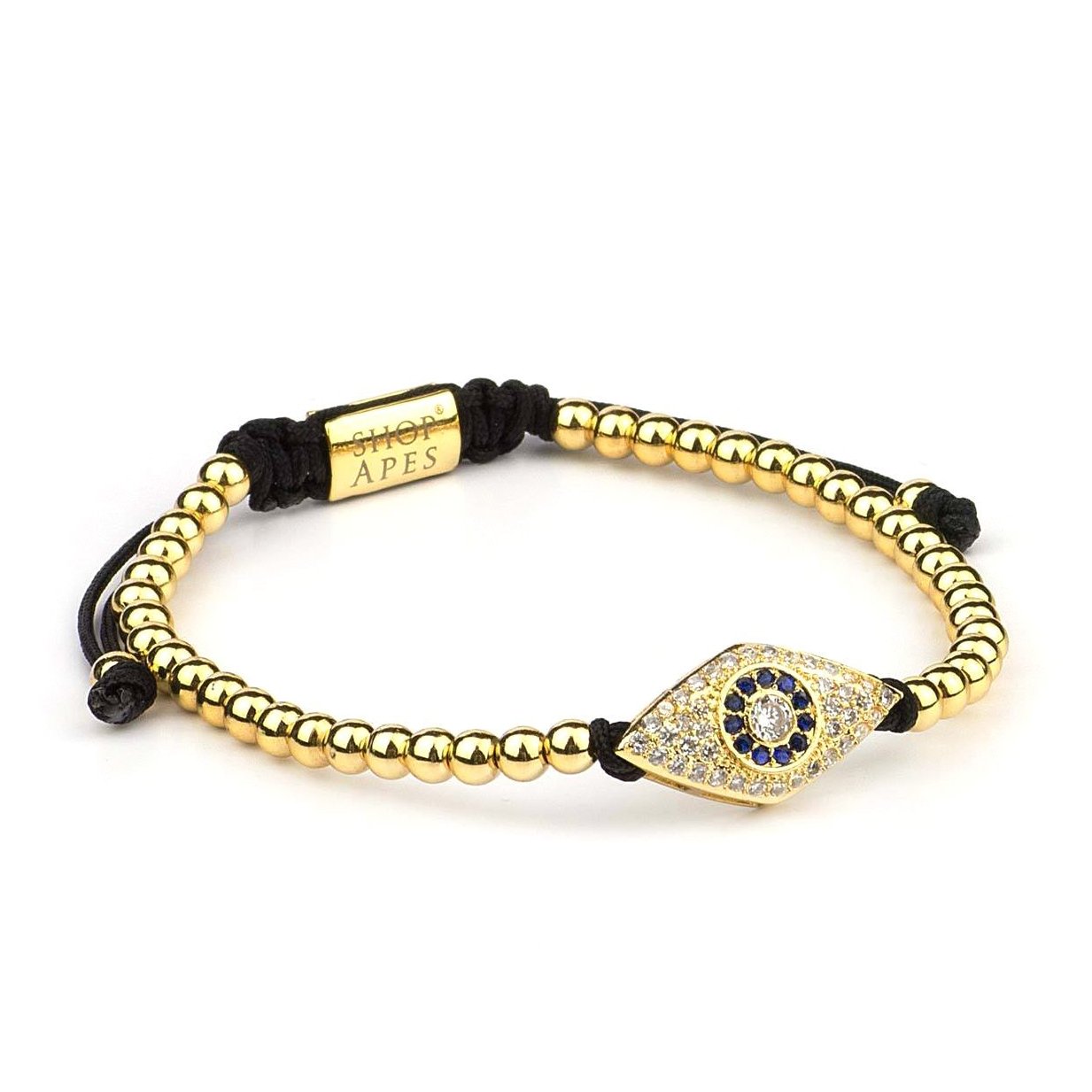 Blue Evil Eye Macrame Bracelet Shopapes Jewelry
