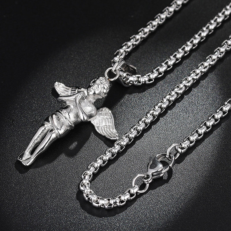 Your Love Killer Angel Necklace - Gold | Fashion Nova, Mens Jewelry |  Fashion Nova