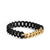 Gold X Rubber Chain Bracelet